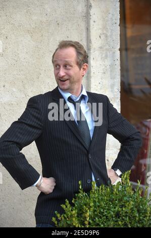 Benoit Poelvoorde présente son prochain film « la guerre des Miss » réalisé par Patrice Leconte lors du Festival du film Sarlat 2008 à Sarlat, dans le sud-ouest de la France, le 14 novembre 2008. Photo de Giancarlo Gorassini/ABACAPRESS.COM Banque D'Images