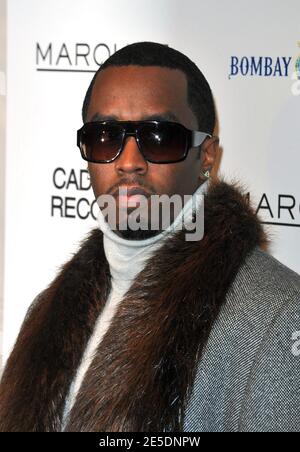 Le musicien Sean 'P Diddy' Combs arrive pour la première de 'Cadillac Records' au cinéma AMC Loews 19th Street à New York City, NY, USA le 1er décembre 2008. Photo de Gregorio Binuya/ABACAPRESS.COM Banque D'Images