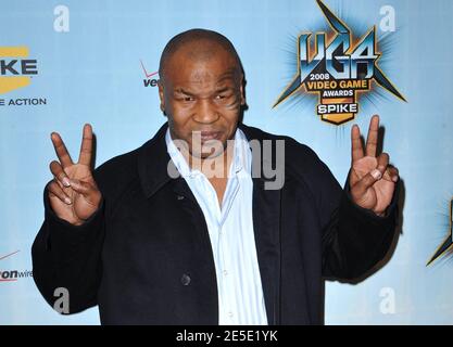 Mike Tyson participant aux « Video Game Awards » 2008 de Spike TV, qui se tiennent aux studios Sony Pictures de Los Angeles, Californie, États-Unis, le 14 décembre 2008. Photo de Lionel Hahn/ABACAPRESS.COM Banque D'Images