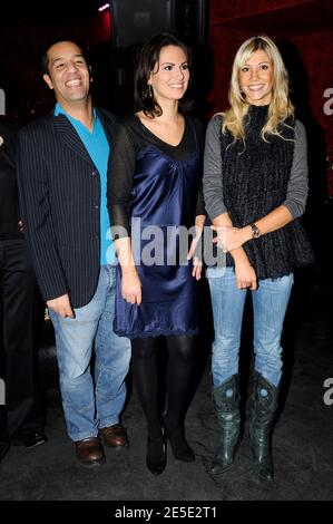 Cartouche, Laetitia Bleger et Alexandra Rosenfeld assistent au Calendrier de la fête de l'enfance à Milliardaire à Paris, France, le 15 décembre 2008. Photo de Mehdi Taamallah/ABACAPRESS.COM Banque D'Images