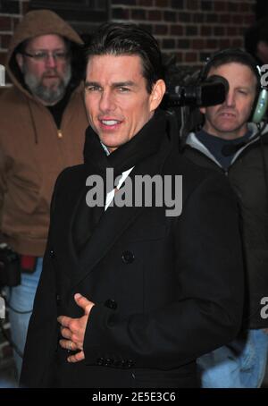 L'acteur Tom Cruise rend visite au spectacle The late Show with David Letterman, qui s'est tenu au Ed Sullivan Theatre de New York, NY, États-Unis, le 16 décembre 2008. Photo de Gregorio Binuya/ABACAPRESS.COM Banque D'Images