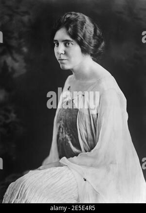 Alice Paul (1885-1977), Suffragiste américaine, féministe et militante des droits des femmes, Portrait, Underwood, bain News Service, années 1920 Banque D'Images