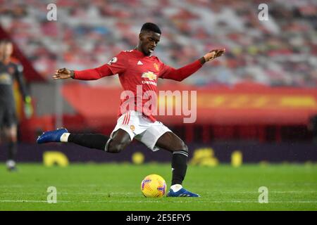 Manchester, Royaume-Uni, 27 janvier 2021. Axel Tuanzebe de Manchester United. Crédit Anthony Devlin/Alay Live News Banque D'Images