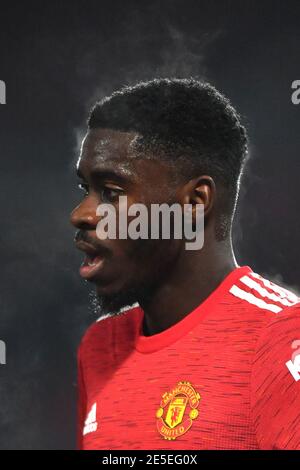 Manchester, Royaume-Uni, 27 janvier 2021. Axel Tuanzebe de Manchester United. Crédit Anthony Devlin/Alay Live News Banque D'Images