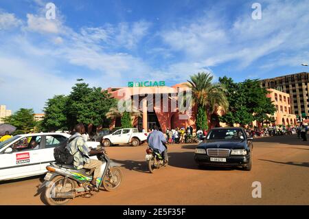 Bâtiment BICIAB à Ouagadougou, Burkina Faso. Banque D'Images