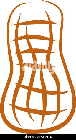 Modèle vectoriel de conception de logo de plante d'arachide Illustration de Vecteur