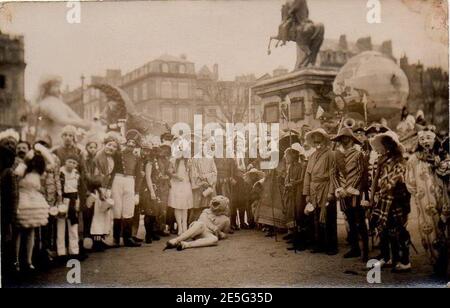 Mi-Carême des étudiants à Rouen - 1924. Banque D'Images