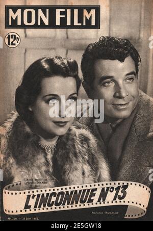 1950 mon film l'actrice française René Dary Banque D'Images