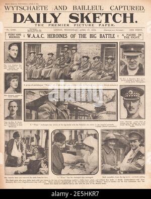 1918 Daily Sketch Women of the WAAC Banque D'Images