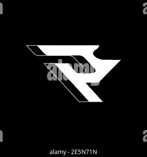 Rhino style de R modèle de vecteur de logo initial pour les entreprises marquage Illustration de Vecteur