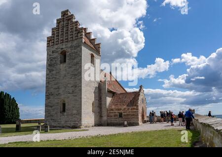 Ancienne église Hojerup à Stevns Klint au Danemark Banque D'Images