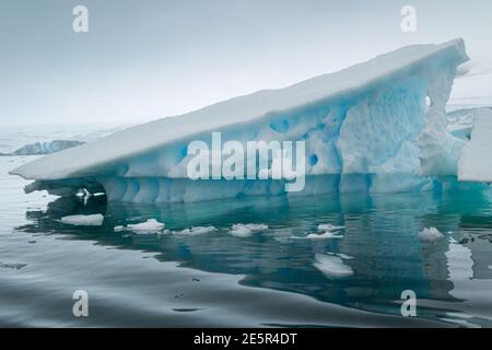 Icebergs près de Fish Island, Antarctique Banque D'Images