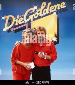 Die Goldene 1, Spielshow, Deutschland 1987, live von der IFA à Berlin, modérateur: SIGI Harreis, Jürgen von der Lippe Banque D'Images