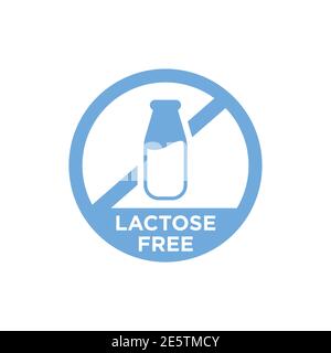 L'icône Sans Lactose Illustration de Vecteur