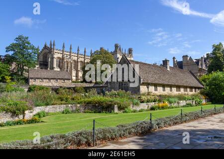 Christ Church College et Memorial Gardens à Oxford, Oxfordshire, Royaume-Uni. Banque D'Images