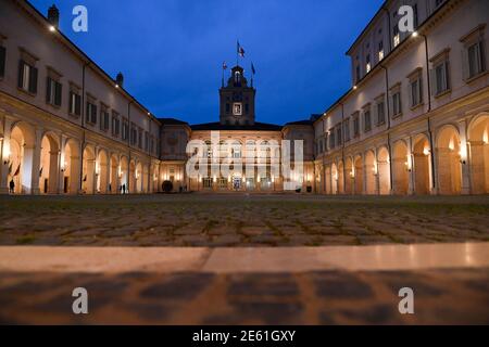 Rome, Italie. 28 janvier 2021. Quirinale la cour d'honneur usage éditorial seulement crédit: Agence de photo indépendante/Alamy Live News Banque D'Images