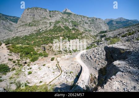 Église Saint-Nicolas dans le village de Selce, commune de Kelmend - Albanie Banque D'Images