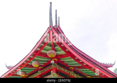 Semarang, Indonésie - 21 janvier 2021: Sampokong aussi connu sous le nom de Temple Gedung Batu, est le plus ancien temple chinois ville de semarang, central Java, indonesi Banque D'Images