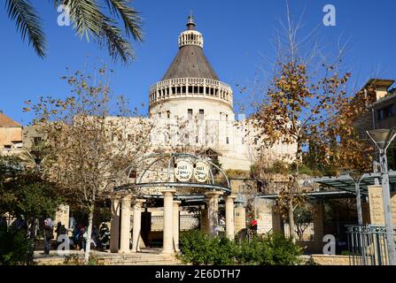 Église de l'Annonciation de Nazareth, Israël Banque D'Images