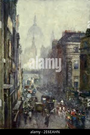 Peinture Rose Barton intitulée Fleet Street. Banque D'Images