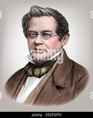 Emil Lenz physicien russe 1804-1865 Banque D'Images
