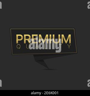 Bannière de qualité supérieure Illustration de Vecteur