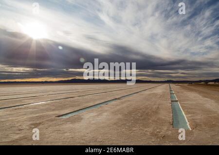 Salinas Grandes Argentine Banque D'Images