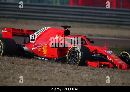 Fiorano (Mo, Italie. 29 janvier 2021. Fiorano (Mo), Italie, circuit Fiorano, 29 janvier 2021, Callium Ilott, Ferrari Driver Accademy pilotez la Ferrari SF71H à Fiorano, Modène. Pendant Callum Ilott Ferrari SF71H Formule 1 2021 test privé - Formule 1 crédit de championnat: Alessio de Marco/LPS/ZUMA Wire/Alay Live News Banque D'Images