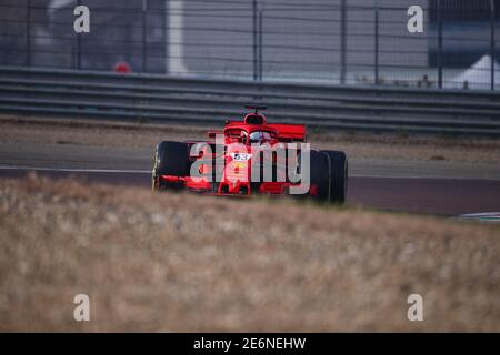 Fiorano (Mo, Italie. 29 janvier 2021. Fiorano (Mo), Italie, circuit Fiorano, 29 janvier 2021, Callium Ilott, Ferrari Driver Accademy pilotez la Ferrari SF71H à Fiorano, Modène. Pendant Callum Ilott Ferrari SF71H Formule 1 2021 test privé - Formule 1 crédit de championnat: Alessio de Marco/LPS/ZUMA Wire/Alay Live News Banque D'Images