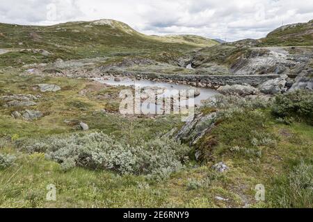 Vinsterane, riche au lac Vinstrae / Vinstrari au parc national de Jotunheimen en Norvège Banque D'Images