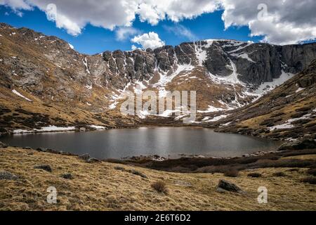 Upper Chicago Lake dans la nature sauvage de Mount Evans, Colorado Banque D'Images