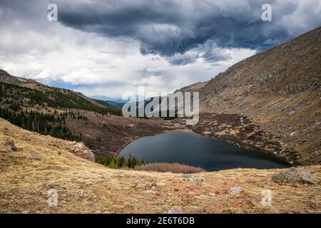 Lower Chicago Lake dans la nature sauvage de Mount Evans, Colorado Banque D'Images