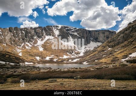 Upper Chicago Lake dans la nature sauvage de Mount Evans, Colorado Banque D'Images