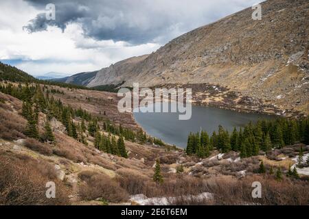 Lower Chicago Lake dans la nature sauvage de Mount Evans, Colorado Banque D'Images