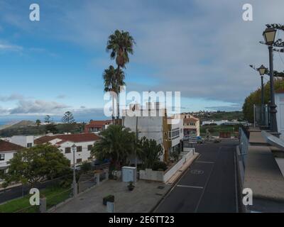 Firgas, Gran Canaria, îles Canaries, Espagne 13 décembre 2020 : vue sur la vieille ville rues de Firgas Banque D'Images