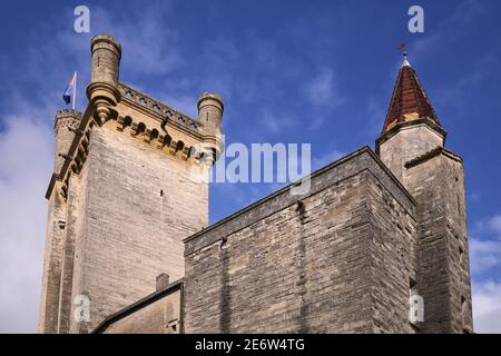 France, Gard, Uzès, le Palais Ducal connu sous le nom de duché d'Uzès, la Tour Bermonde Banque D'Images