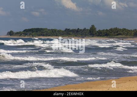 Madagascar, région de Vatovavy-Fitovinany, Manakara, plage Banque D'Images