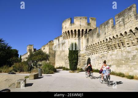 France, Vaucluse, Avignon, mur de la ville, remparts Banque D'Images