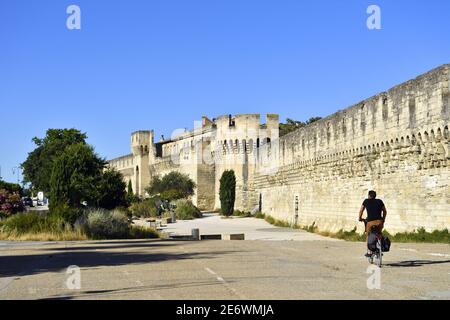 France, Vaucluse, Avignon, mur de la ville, remparts Banque D'Images