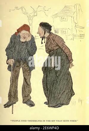 Vintage George Belcher illustration intitulé les gens se trouvent dans le La configuration qui leur convient Banque D'Images