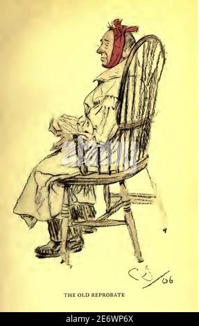 Illustration George Belcher vintage intitulée The Old Reprobate Banque D'Images