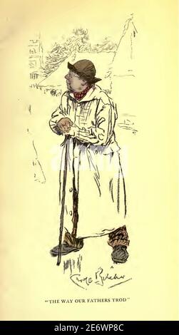 L'illustration vintage de George Belcher intitulée The Way Our Pères Trod Banque D'Images