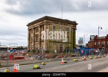 Gare de Curzon Street, Birmingham, dans le cadre du développement HS2, 2021 Banque D'Images