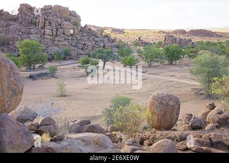 Namibie, désert du Namib, camp de Madisa, Kalkbron Banque D'Images