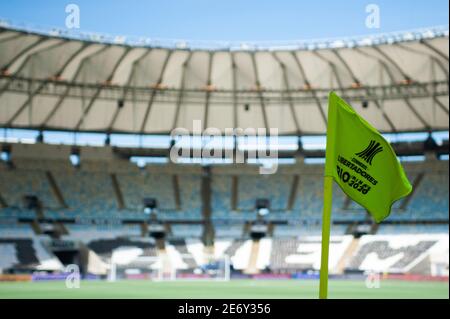 Stade Maracana, Rio de Janeiro, Brésil. 29 janvier 2021. Libertadores Cup, Palmeiras versus Santos; les équipes se préparent pour le match contre Santos dans la finale de la Libertadores Cup le 30 janvier crédit: Action plus Sports/Alamy Live News Banque D'Images