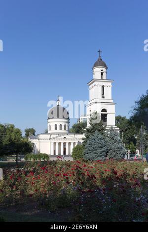 La Nativité de la cathédrale métropolitaine du Seigneur. C'est la principale cathédrale de l'église orthodoxe moldave dans le centre de Chisinau en Moldavie. Banque D'Images