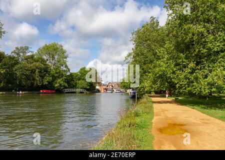 La rivière Cherwell à Oxford, Oxfordshire, Royaume-Uni. Banque D'Images