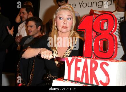 'Toute la troupe de 'les jeunes et les restless' fête 18 ans sur le numéro 1 sur la télévision américaine sur CBS ; ici Melody Thomas Scott. À Los Angeles, CA, États-Unis, le 8 janvier 2007. Photo de Denis Guignebourg/ABACAPRESS.COM' Banque D'Images