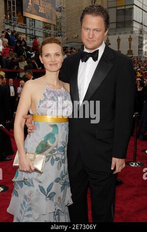 Lauréat du prix du meilleur film en langue étrangère, Florian Henckel von Donnersmarck, réalisateur, avec sa femme Christiane Aschenfeldt, arrive au 79e Academy Awards, au Kodak Theatre sur Hollywood Boulevard à Los Angeles, CA, Etats-Unis, le 25 février 2007. Photo de Hahn-Khayat-Douliery/ABACAPRESS.COM Banque D'Images