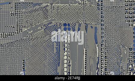 Motif de points demi-tons . Texture de la Grunge en pointillés demi-tons . Texture de superposition des points abstraits . Arrière-plan légèrement vieilli avec effets demi-ton. Banque D'Images